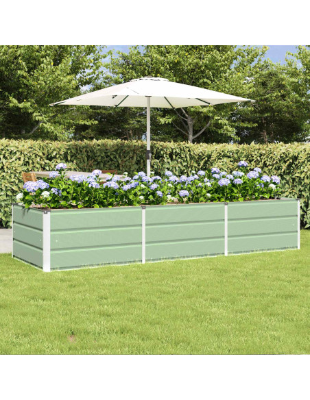 Fioriera Verde 240 x 80 x 45 cm Acciaio