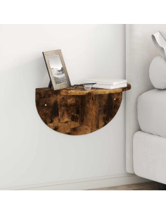 Scaffale da parete 2 pcs Rovere fumé 48 x 24 x 24 cm