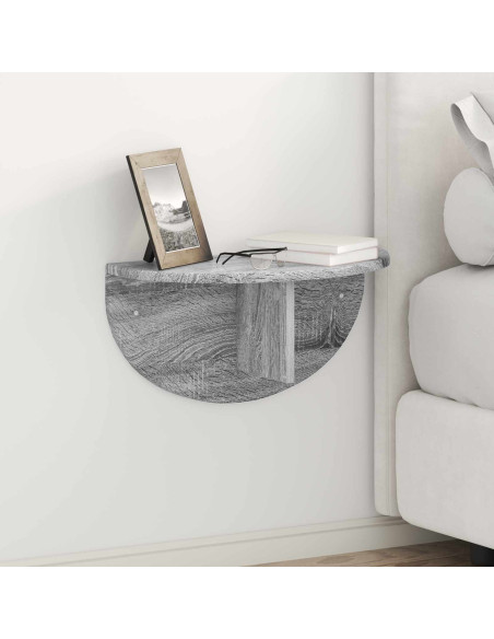 Scaffale da parete 2 pcs Grigio Sonoma 48 x 24 x 24 cm