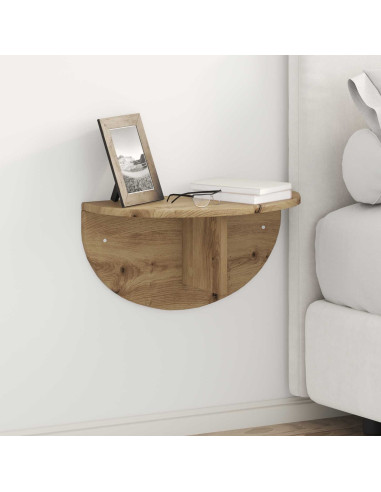 Scaffale da parete 2 pcs Rovere artigianale 48 x 24 x 24 cm