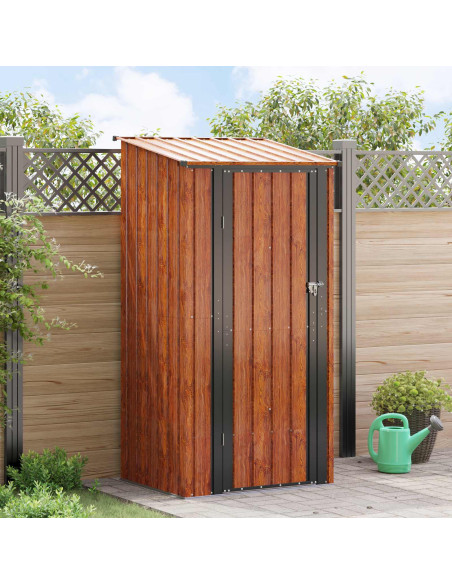 Casette da giardino Marrone 103 x 86 x 200 cm Metallo