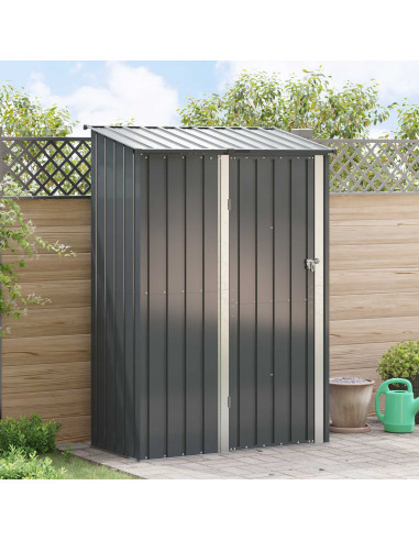 Casette da giardino Antracite 140,5 x 74 x 200 cm Metallo