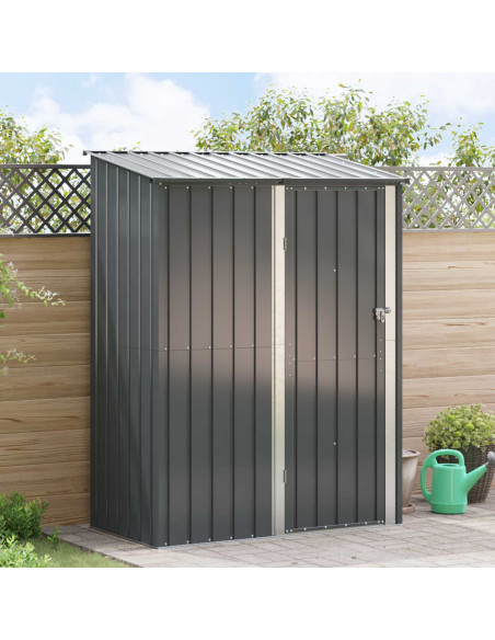 Casette da giardino Antracite 153,5 x 86 x 200 cm Metallo