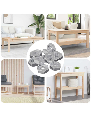 Dadi esagonali 3600 pcs Argento Ferro