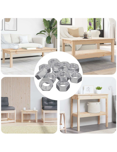 Dado esagonale 9000 pcs Argento Ferro