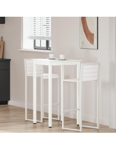 Tavolo da bar Bianco 60 x 60 x 105 cm Pino massello