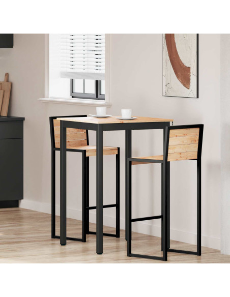 Tavolo da bar Naturale 110 x 55 x 105 cm Pino massello