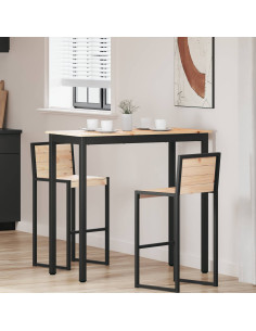 Tavolo da bar Naturale 110 x 55 x 105 cm Pino massello