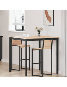 Tavolo da bar Naturale 110 x 55 x 105 cm Pino massello