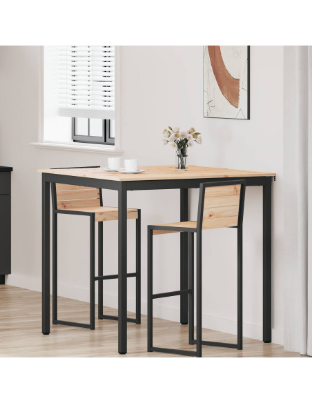 Tavolo da bar Naturale 110 x 55 x 105 cm Pino massello