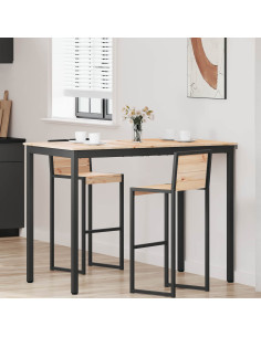 Tavolo da bar Naturale 110 x 55 x 105 cm Pino massello