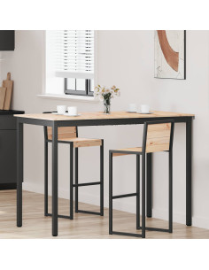 Tavolo da bar Naturale 110 x 55 x 105 cm Pino massello