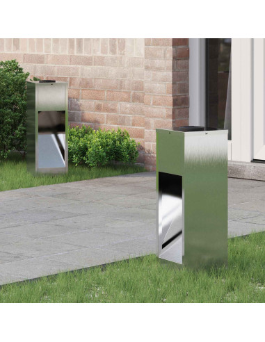 Lucina LED Solare da Percorso 2 pcs Argento