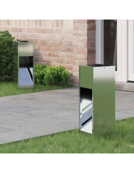 Lucina LED Solare da Percorso 2 pcs Argento Zincato