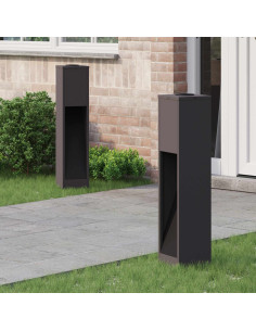 Lucina LED Solare da Percorso 2 pcs Nero