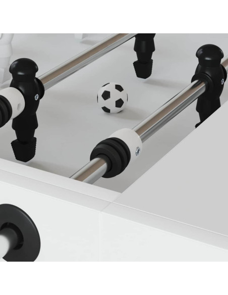 Tavolo da Calcio Paracolpi 3 x 3 x 2 cm Asta 16 pcs Nero