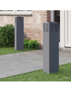 Faro LED solare per sentieri 2 pcs Antracite