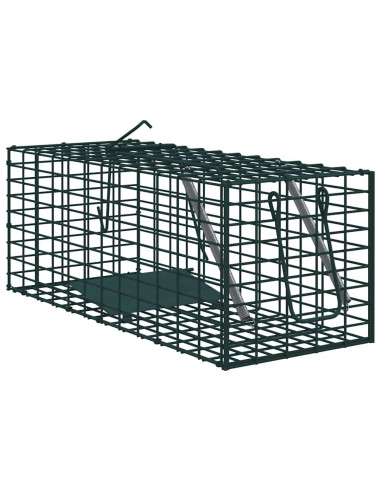 Trappola per animali Verde 31 x 13 x 12cm Acciaio
