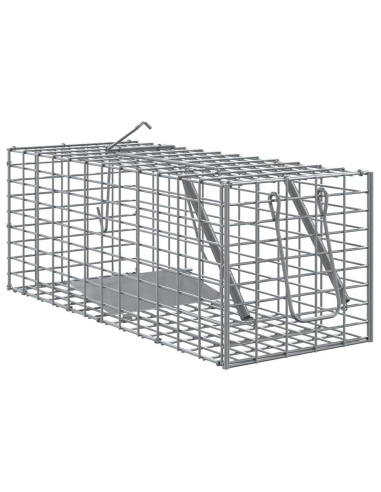 Trappola per animali Antracite 31 x 13 x 12cm Acciaio