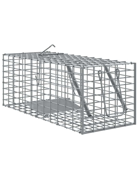 Trappola per animali Antracite 31 x 13 x 12cm Acciaio