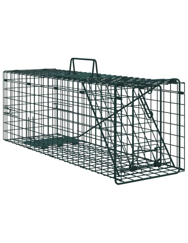 Trappola per animali Verde 61 x 20 x 21,5 cm Acciaio