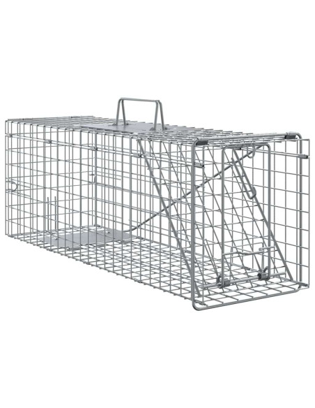 Trappola per animali Antracite 61 x 20 x 21,5 cm Acciaio