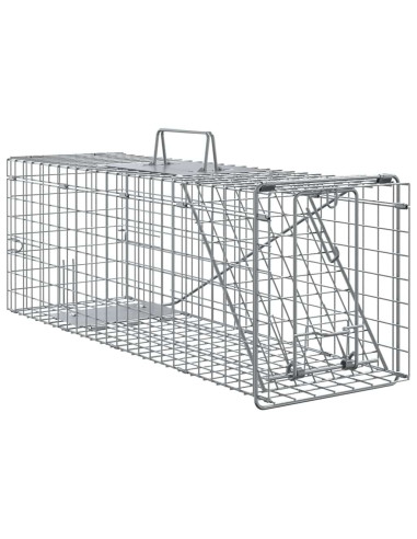 Trappola per animali Antracite 61 x 20 x 21,5 cm Acciaio