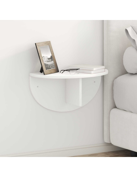 Scaffale da parete Bianco 48 x 24 x 24 cm Legno multistrato