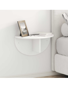 Scaffale da parete 2 pcs Bianco 48 x 24 x 24 cm