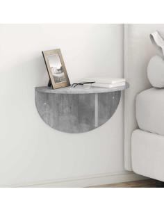 Scaffale da parete 2 pcs Grigio cemento 48 x 24 x 24 cm