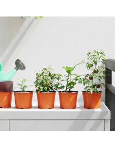 Vaso per Fiori 50 pcs Ceramica Ø 15 x 12.5 cm Plastica