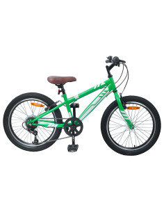 Mountain Bike 24 Pollici 6-Speed per 8-12 anni Verde