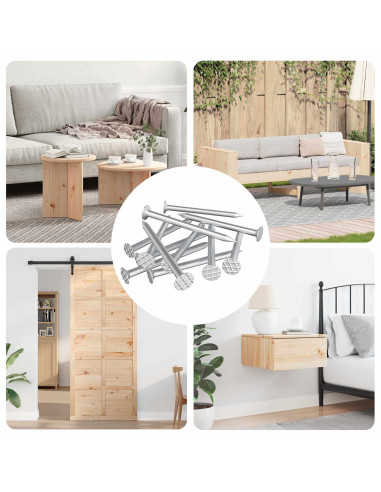 Chiodi per Legno 100000 pcs Argento Metallo