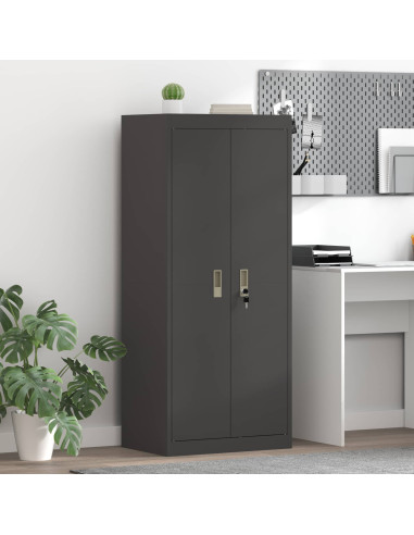 Armadio Nero 60 x 40 x 140 cm Acciaio