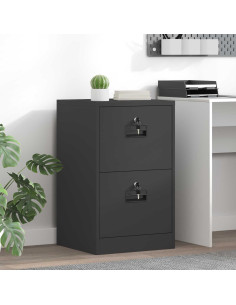 Armadio per File con cassetto Nero 44 x 50 x 106.5 cm