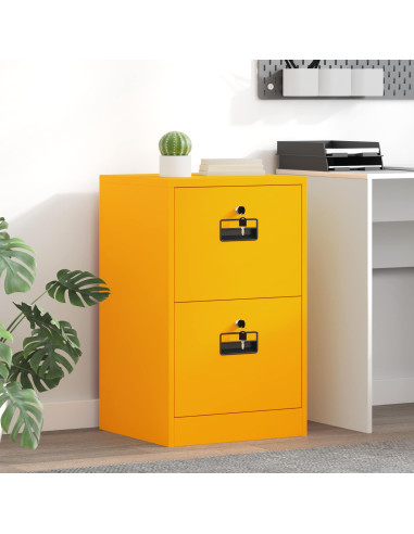 Armadio per File con cassetto Giallo senape 44 x 50 x 106.5 cm