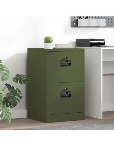 Armadio per File con cassetto Verde oliva 44 x 50 x 106.5 cm