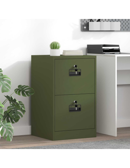 Armadio per File con cassetto Verde oliva 44 x 50 x 106.5 cm