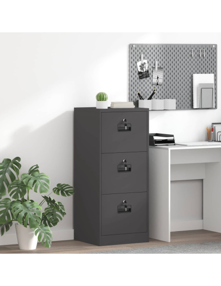 Armadio per File con cassetto Nero 44 x 50 x 106.5 cm