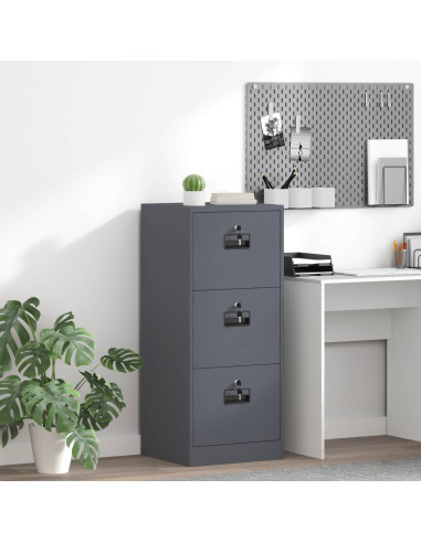 Armadio per File con cassetto Antracite 44 x 50 x 106.5 cm