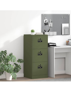 Armadio per File con cassetto Verde oliva 44 x 50 x 106.5 cm
