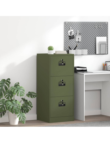 Armadio per File con cassetto Verde oliva 44 x 50 x 106.5 cm