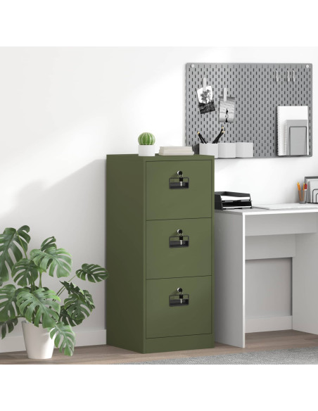 Armadio per File con cassetto Verde oliva 44 x 50 x 106.5 cm