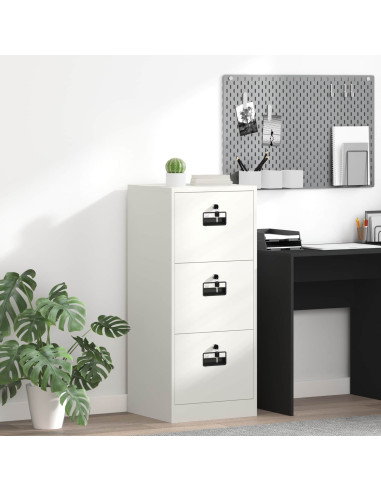 Armadio per File con cassetto Bianco 44 x 50 x 106.5 cm