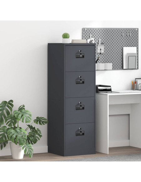 Armadio per File con cassetto Antracite 44 x 50 x 106.5 cm