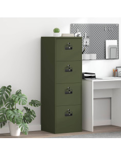 Armadio per File con cassetto Verde oliva 44 x 50 x 106.5 cm