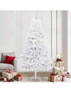 Albero di Natale Artificiale con Rami Pieghevoli Bianco 240 cm