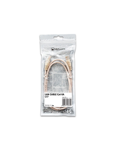 Atlantis cavo di Rete Cat 6A: Cavo di rete UTP (patch cord) categoria Cat-6A Rame Lunghezza 2m P019-LN_6A-U-2C