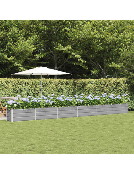 Fioriera Grigio chiaro 480 x 50 x 45 cm Acciaio zincato