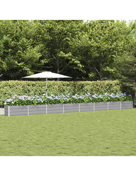 Fioriera Grigio chiaro 480 x 50 x 45 cm Acciaio zincato